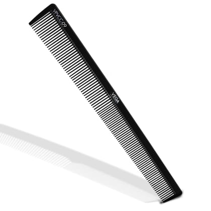 Vega Professional Barber Comb (Carbon Anti-Static Black Line Hair Comb)(VPVCC-09)
