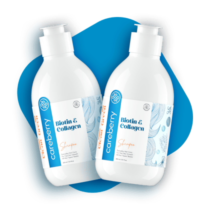 Biotin & Collagen Everyday Shampoo 300ml (Pack of 2) Hair Growth & Thickening Formula, Mild Daily Use Shampoo for All Hair Types, Men & Women, Sulphate & Paraben Free