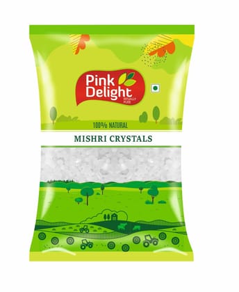 Pink Delight | Mishri Cutting | Mishri Crystal | Natural & Organic | 1 Kg Pack