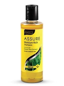 Assure Moisture Rich Shampoo specially formulated for dry and damaged hair gently cleanses the hair making it manageable and smooth.