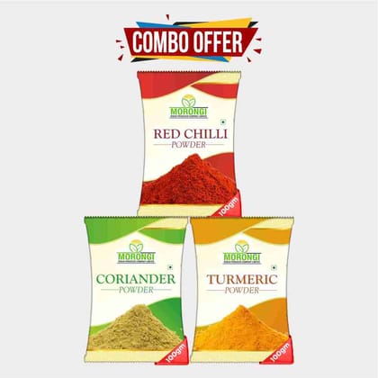 Combo of Red Chilli,Turmeric and Coriander Powder
