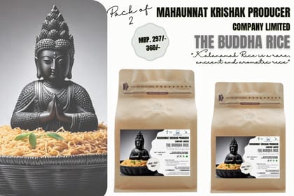 Kalanamak Scented Rice 'Buddha's gift to people' (Pack of 2)