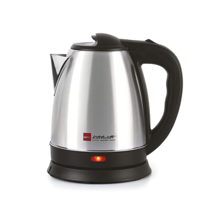 Electric Kettle Cello Quick Boil Popular/Lifestyle Electric Kettle 1.5 Litre 1500 Watts | Stainless Steel body | Boiler for Water, Silver