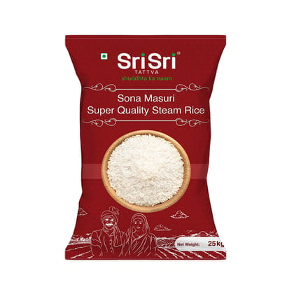 Sona Masuri Super Quality Steam Rice, 25kg