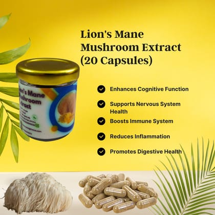 Lion's Mane Mushroom Extract (20 Capsules)
