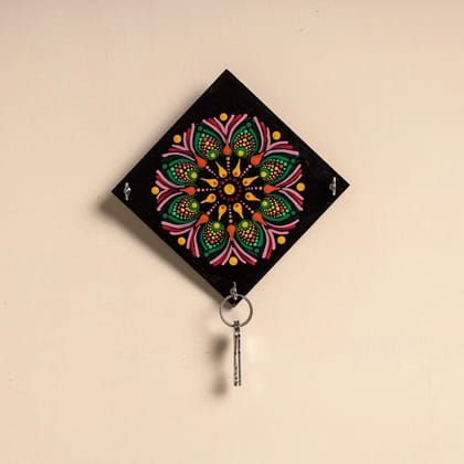 Mandala Art Handpainted Keyholder (7 x 7 in)