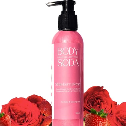 Strawberry Rose Body Wash For Glowing Skin